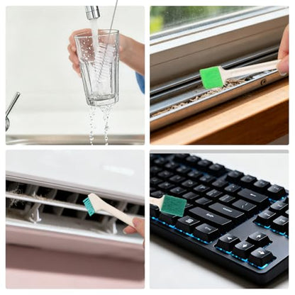 13pcs Humidifier Cleaning Brush Set, Mini Detail Cleaning Brushes Small Cleaner Kit Tool for Household Humidifiers Keyboards Tiles Bottles & Tight Spaces