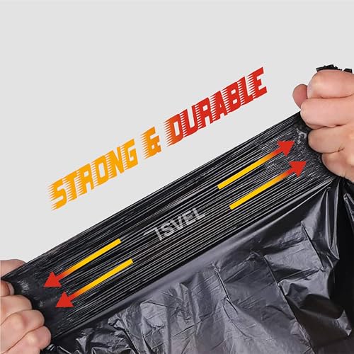 Heavy Duty Industrial Contractor Bags 42 gallons 2 Mil (20 Bags) - 33" x 48" Thick and Tough Trash Bag for Construction, Commercial, Yard, Outdoor use.