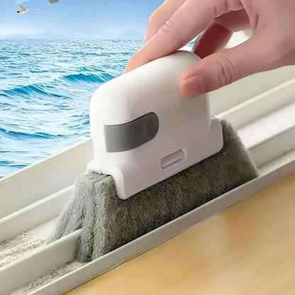 3pcs Window and Door Track Cleaning Brushes -Ergonomic Design for Dust and Debris Removal in Hard-to-Reach Areas,Durable Handle, Soft Cleaning Surface fol Home, Office, Outdoor Use, Home Cleaning Tool