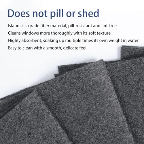 Pack of 5 Thickened Microfiber Shop Towels Reusable Lint Free Streak Free Absorbent Dust Cloth for Glass Mirror Cars Kitchens Home Automotive Mechanic Garage Cleaning