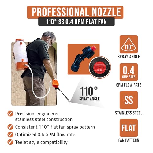 PetraTools 3 Gallon Battery Powered Backpack Sprayer in Lawn and Garden - HD3000 - Long Battery Life & Padded Straps for Comfort - Electric Sprayer w/ 7 Spray Nozzles & 80PSI (3 Gallon ProKit) - size: HD3000 ProKit (7 Nozzles)