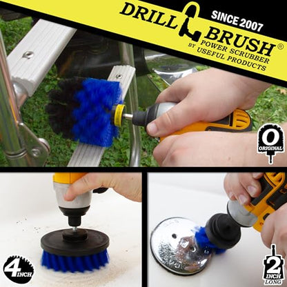 Drill Brush – Drill Brush Attachment – Drill Brush Power Scrubber – Drill Brush Set – Drill Brush Attachment for Cleaning – Drill Brush Kit – Cleaning Drill Brush – Carpet Drill Brush - color: Blue