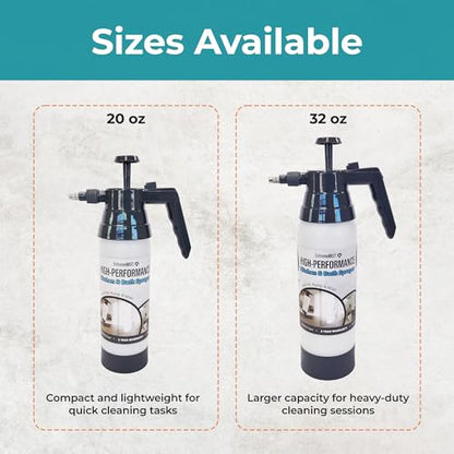 ExtremeMist High-Performance Kitchen & Bath Sprayer | Refillable Pressurized Sprayer | Ultra-Fine Mister | Continuous Spray Bottle for Cleaning | High Pressure | 20 Oz Bottle