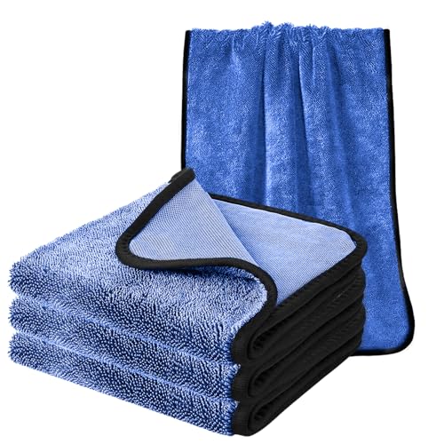 Shiny Cleaning Wipes, 3Pcs Super Absorbent Microfiber Bath Towels for Effortless Cleaning of Windows, Bathroom, Car & Home Toilet -Shiny Cleaning Wipes Shower Cleaning Cloths（15.7x23.6in） - color: Blue, size: 11.8x15.7in