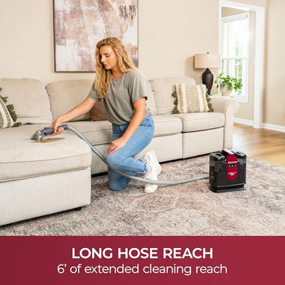 Kenmore KW1050.01 Upgrade Portable Heated Carpet & Upholstery Spot Cleaner, 16Kpa Power Suction with Versatile Tools for Pets, Area Rugs and Couches - color: Red