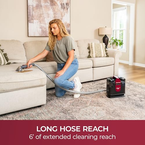 Kenmore KW1050.01 Upgrade Portable Heated Carpet & Upholstery Spot Cleaner, 16Kpa Power Suction with Versatile Tools for Pets, Area Rugs and Couches - color: Red