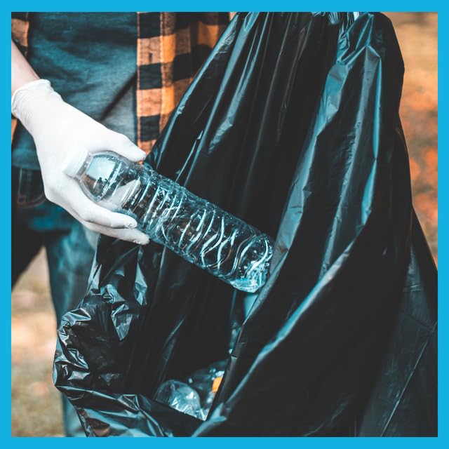 Highbar Select 250 Count, 40-45 Gallon Trash Bags, Heavy Duty Black Bags, Ideal for 39, 40, 42, 45 Gallon - style: 40-45 Gal, 16 Micron Equiv, 250 Count, Black