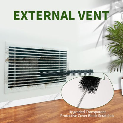 2 Pack Refrigerator Coil Cleaning Brush - 30 Inch Long Handle Dryer Lint Brush Vent Cleaner for Household Use, Duct Remover, Crevice Cleaning Brush, Washing Machine Cleaning Tools - size: 2 Pack