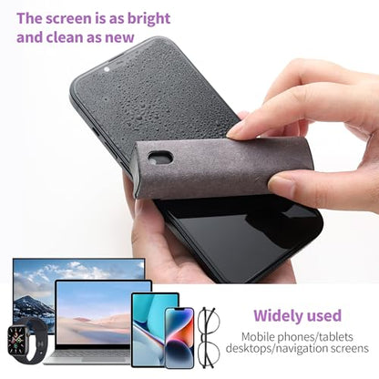 Car Screen Cleaner Spray and Wipe -2-in-1 iPhone Cleaner, iPad Screen Cleaner & Phone Screen Cleaner - Touchscreen Mist Cleaner for Laptop, Computer, MacBook and More - 3 Pack - color: 3 Pcs(Grey+Pink+Blue)