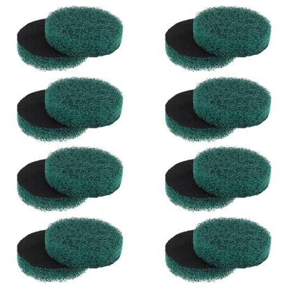 16pcs Kitchen Pads Power Scrubber Pads Set Electric Scrubber Replacement Scouring Pads fit for Dremel Versa Scouring Pads,Green - size: Green