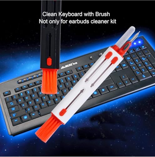 Multi-Function Cleaner Brush for Airpods Pro - Cleaner Pen Kits Soft Brush for Bluetooth Earphones Case Cleaning Tools for Keyboard Earbuds, Laptop, Phone iPhone 17 16 15 Pro Max LEGO Camera Lens