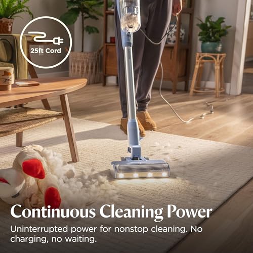 Bissell PowerClean Corded Stick Vacuum, Tangle-Free Brush Roll, Self-Standing, Bright Headlights, HEPA Filtration, Crevice & Upholstery Tools Included, 4214K - style: PowerClean Corded