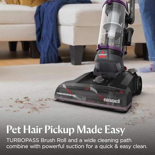 Bissell CleanView Upright Vacuum with Pet Hair Brush Roll, Powerful Suction, Pet Hair Tools, Large Dirt Container, 4438 - style: CleanView