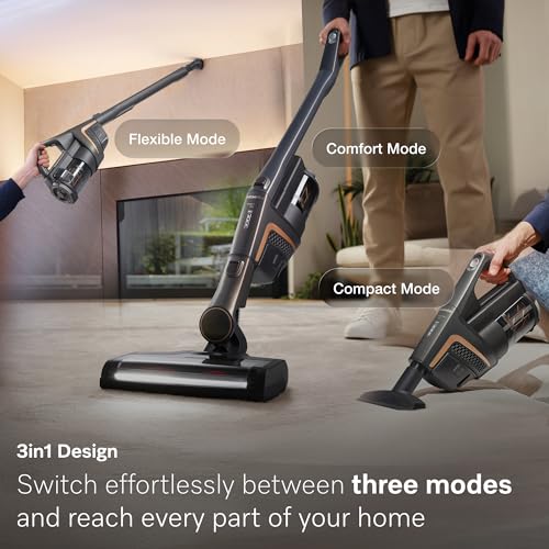 Miele Triflex HX2 Pro Self-Standing Cordless Stick Vacuum Cleaner, 120 min runtime, Infinity Grey PearlFinish / Rose Gold