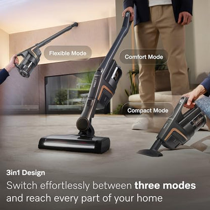 Miele Triflex HX2 Pro Self-Standing Cordless Stick Vacuum Cleaner, 120 min runtime, Infinity Grey PearlFinish / Rose Gold