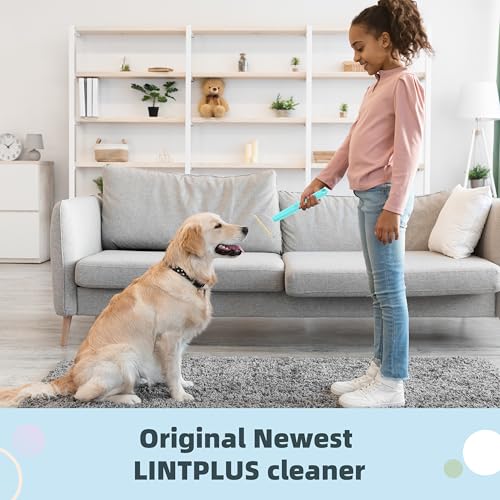 Pro Plus Adjustable-Length LINTPLUS Pet Hair Remover – Compact & Extended Handle Modes, Safe for Furniture, Cars, Carpets & Delicate Fabrics - size: ProPlus