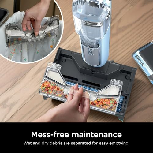 Shark HydroDuo with Dirt-Reveal Technology, Cordless, Everyday Hard Floor Cleaning System, Wet & Dry Debris Pickup, Mops & Scrubs All at Once, Hardwood, Tile, Laminate & Stone, WW200 (Renewed)