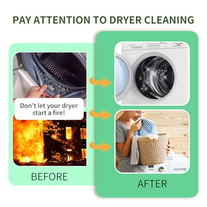 2 Pack Refrigerator Coil Cleaning Brush - 30 Inch Long Handle Dryer Lint Brush Vent Cleaner for Household Use, Duct Remover, Crevice Cleaning Brush, Washing Machine Cleaning Tools - size: 2 Pack