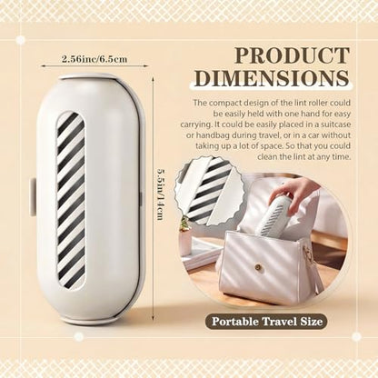 Sliner 2 Pack Reusable Lint Roller for Pet Hair New Silicone Washable Sticky Roller Portable Lint Remover Extra Sticky Cleaner Cat Dog Hair Remover for Pet Clothes Sofa (White) - color: White