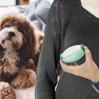 2pcs Reusable Washable Lint Roller, Mini Lint Roller Travel Size Cat Dog Hair Roller Ball Portable Pet Hair Sticky Remover Fabric Shaver Cleaner for Clothing Sofas Debris Dust (Green)