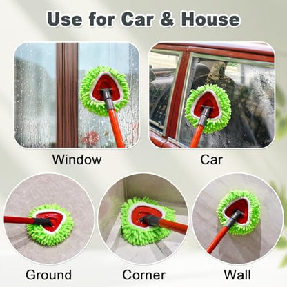 Mop Heads Replacements, 6 Pack Spin Mop Refill Replace Head for O Cedar RinseClean 2 Tank System, Microfiber & Chenille, Machine Washable and Safe for Cleaning All Hard-surfaced Floors - size: 6 Pack- Chenille Mop Pads