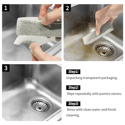 HongWay 36 Pack Pumice Stones for Toilet Cleaning Bowl Stick,Pumice Scouring Pad Pumice Stick Cleaner for Cleaning Toilet, Bathtubs, Kitchen Sink, Grill, Household (5.9 x 1.4 x 0.9 Inches) - style: 36pcs
