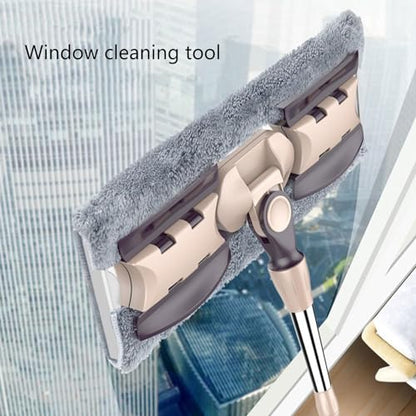 Adjustable Aluminum Flat Mop for Household 360 Degree Dusting Microfiber Pad Lazy Tool 133cm Handle - color: B