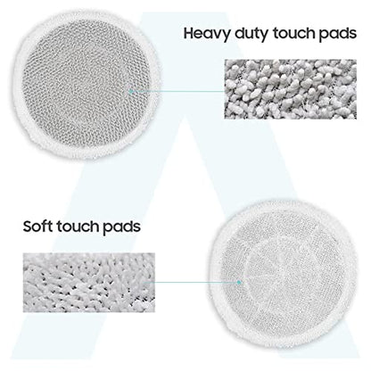 Upgraded 8 Pack Replacement Steam Mop Pads Kit Compatible with Shark S8201 S8001 S7001 S7201 S7000AMZ S7000 S7005 S7020 S7001C Series Steam & Scrub All-in-One Hard Floor Steam Mop - color: Orange 8 Pack Multifunctional