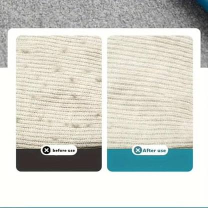 2 Pack Pet Hair Remover Tool – Reusable Lint Cleaner for Clothes, Furniture, Carpets – Fuzz Remover for Dog & Cat Hair – Durable & Portable Lint Scraper in Orange and Blue for Home & Travel