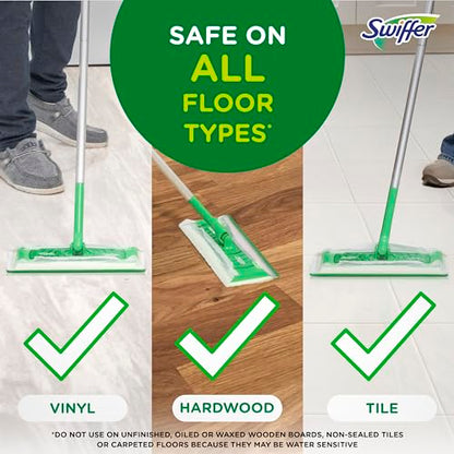 Swiffer Sweeper Wet Mopping Cloths, Multi-Surface Floor Cleaner with Gain Original Scent, 24 Count (Pack of 3) - size: 24 Count (Pack of 3)