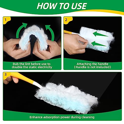 Duster Refills,Static Dust Removal Brush Disposable Replacement Head Compatible with Swiffer Duster Refills for Electronics, Furniture, Blinds, Ceiling Fans (Blue, 30 PCS) - color: Blue, size: 30 Refills