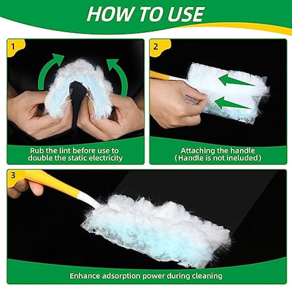 Duster Refills,Static Dust Removal Brush Disposable Replacement Head Compatible with Swiffer Duster Refills for Electronics, Furniture, Blinds, Ceiling Fans (Blue, 30 PCS) - color: Blue, size: 30 Refills