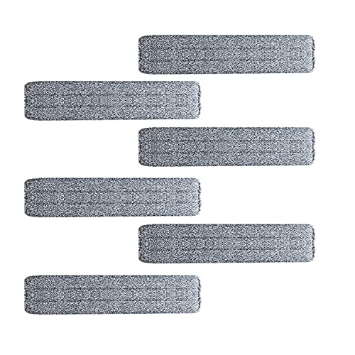 Wet Mop 24" Microfiber Mop Heavy Duty Floor Pads Replacement Kit 6 Pack Reusable Mop Head