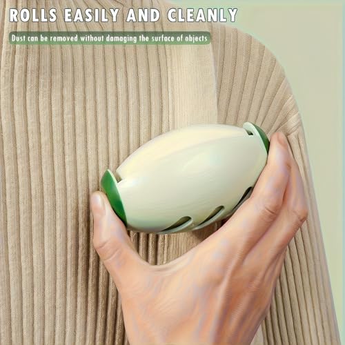 Manual Plush Roller a Reusable and Washable Pet Hair Remover with Durable Plastic Handle Powerful Dust Removal Function Battery Free for Home Use Green - color: Green