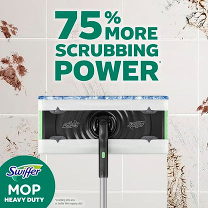 Swiffer Heavy Duty Mop Wet Multi-Surface Cloth Refills for Floor Mopping and Cleaning, Outdoor Window Fresh Scent, 20 count