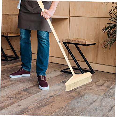 minkissy Portable Soft Broom for Indoor Use Long Handle Sweep for Dusting and Cleaning Safe for Floors