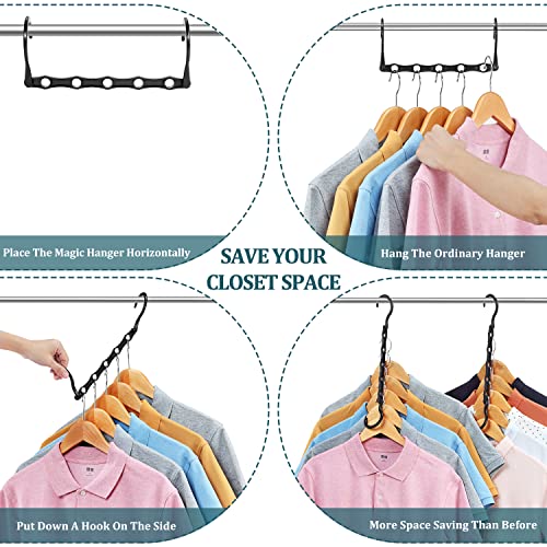 AMKUFO Closet Organizers and Storage 20 Pack Hanger Organizer Magic Hangers Space Saving Hanging Plastic for Heavy Clothes, Dorm Room Bedroom Home RV Car Camper Organization Essentials - size: 20 Pack