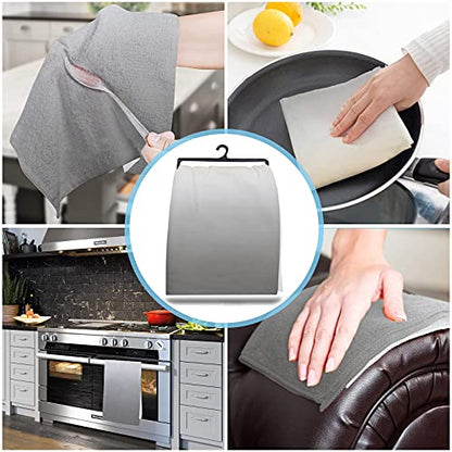 Yellow Grey Kitchen Towels,Yellow Grey Ombre 16x28 Inches Soft Kitchen Dish Cloth,Cotton Tea Towels/Bar Towels/Hand Towels,(3 Pack) - color: Ombrezag6466, size: 3PCS