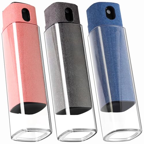 Car Screen Cleaner Spray and Wipe -2-in-1 iPhone Cleaner, iPad Screen Cleaner & Phone Screen Cleaner - Touchscreen Mist Cleaner for Laptop, Computer, MacBook and More - 3 Pack - color: 3 Pcs(Grey+Pink+Blue)