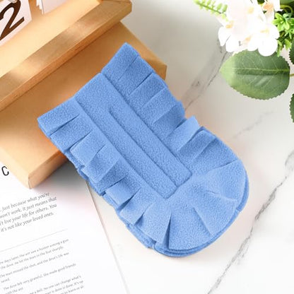 Zubebe 12 Pcs Duster Refill Reusable Fleece Duster Refills Feather Flat Dusters Multi Surface Washable Cleaning Pads Tools for Home, Blinds, Car, Pet, Furniture, Fans (Blue) - color: Blue