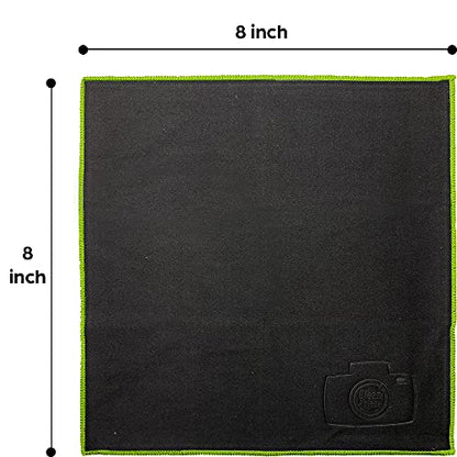 Clean & Clear Microfiber Cleaning Cloth, EXTRA LARGE [8 Pack] ULTRA PREMIUM Microfiber Cleaning Cloth - Microfiber Cloth for Camera Lens, Glasses, Screens, and all Lens. - size: 8 Pack