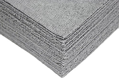Ultra-Cut Absorbent Microfiber Towels, Silver-Embedded, Lint & Scratch-Free, for Home, Lab, & Dairy Industry Use, 12x12 Inches 25-Pack