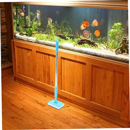 balacoo Adjustable Long Handle Aquarium Cleaning Brush Durable Fish Tank Cleaning Tool for Glass Surfaces Environmental Friendly Brush for Easy Aquarium Maintenance