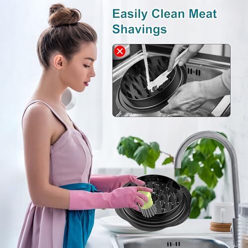 Mini Dish Brush for Cleaning Chicken Shredder, Palm Brush Dish Scrubber with Ergonomic Grip, Kitchen Brush for Washing Dishes, Pans, Pots, Sink (1, Matcha) - color: Matcha