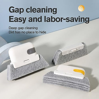 Window Groove Cleaning Brush,6Pack Window Door Track Cleaning Tool for Home,Magic Window Slot Groove Gap Cleaning Brush,Household Deep Cleaner Tool Kit for Track,Sill,Blinds