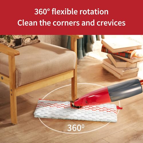 5 Pack Microfiber Mop Refills - Spray Mop & Flat Mop Replacement Pads | Mop Heads Replacements Compatible with ProMist MAX, Washable & Reusable Mop Refills