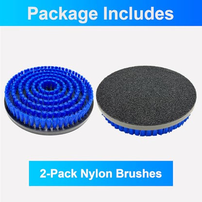 2 Pcs Upgraded Mop Pad Brush Replacement for Bissell Spinwave Steam Mop 20393, 20399, 23159, 23157, 3897A, 2124, 3712, 2039A, 2315 Professional Cleaning and Polishing Deep Cleaning Hard Floors (Blue) - size: 2 Pcs Brushes