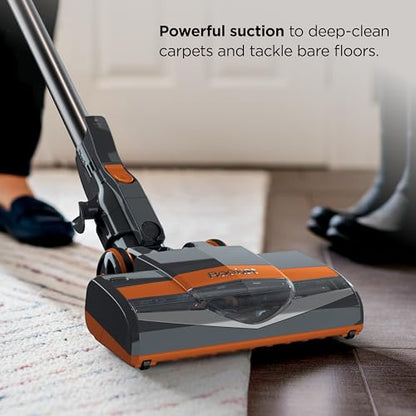 Shark Rocket Ultra-Light | Corded Stick Vacuum Cleaner for Carpet, Rugs & Hard Floors | Lightweight Hand Vacuum for Pet Hair & Upholstery | Swivel Steering | 2 Attachments | Gray/Orange | HV301 - style: Rocket Ultra-Light
