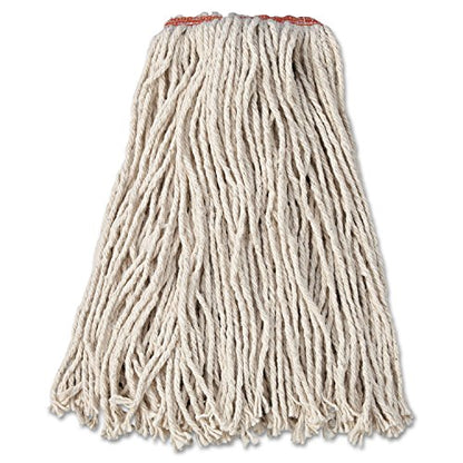 Rubbermaid Commercial Products Premium Cut-End Cotton Mop, 16-Ounce, 1-Inch Headband, Heavy Duty Wet Mop for Floor Cleaning Office/School/Stadium/Bathroom, Pack of 12 - size: 16 Oz., style: Multipack