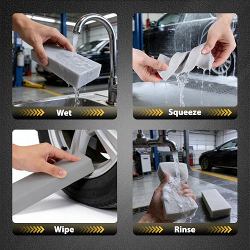 Extra Large Big Magic Eraser Mop Sponge, Boat Eraser Heavy Duty Car Wash Sponge, Gray Thickened 11.8*3.94*1.57″, Cleaning Foam Sponge for Floor, Pool, Kitchen, Bathroom, Walls, gutter(6)